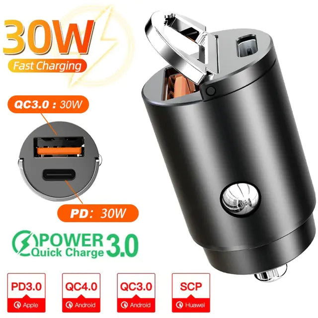 Mini Car Charger Lighter Fast Charging