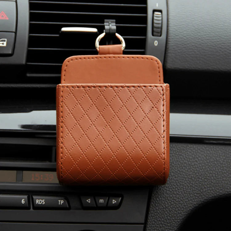 Car Storage Bag Air Vent Dashboard Organizer